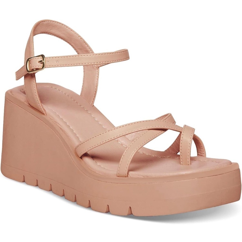 Women’s strappy platform wedges size 11 new